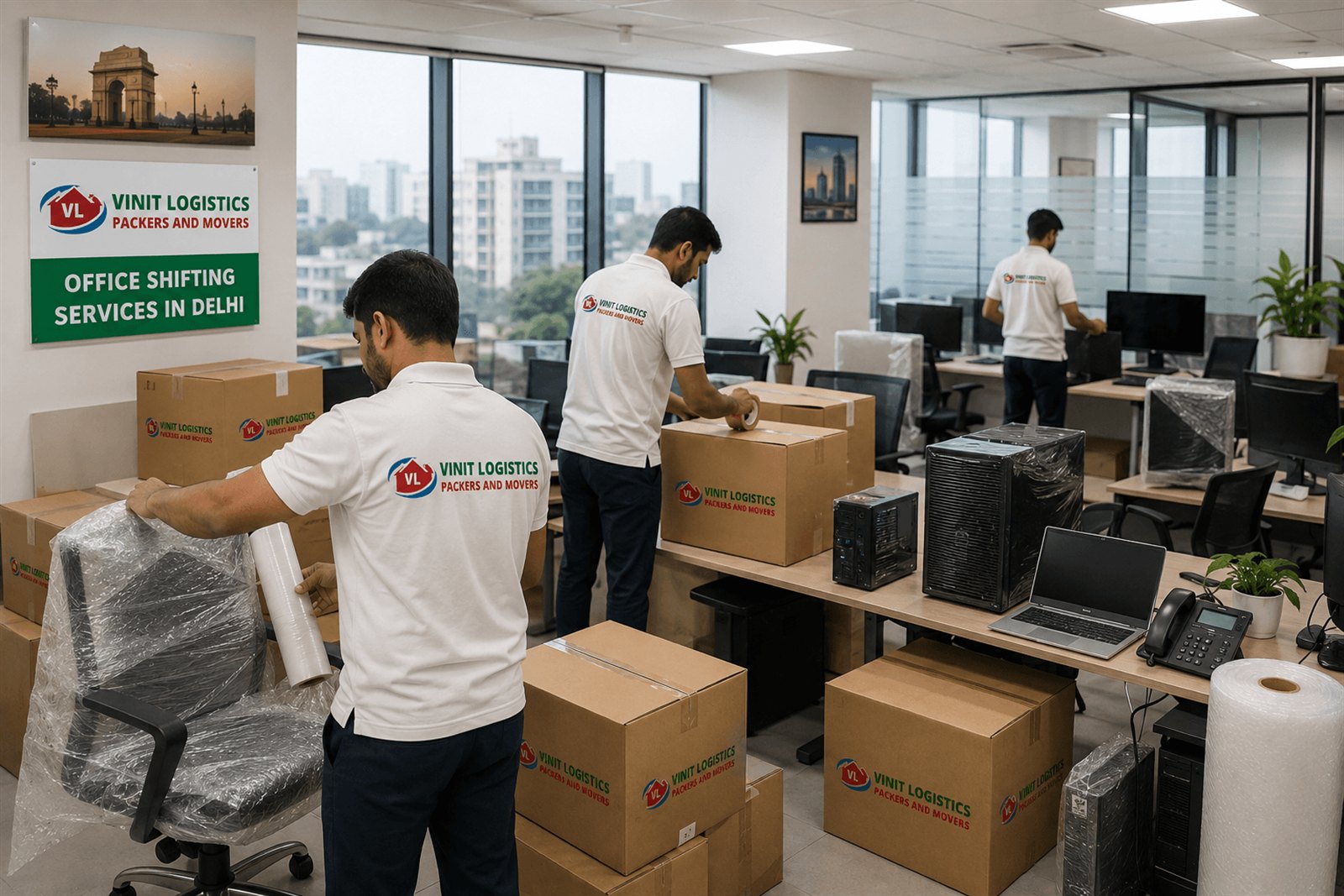 Modern office space relocation